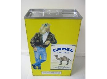 Joe Camel Foldable Standing 24' Metal Advertising Ashtray