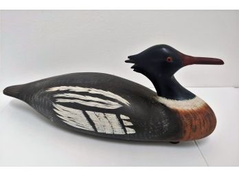 Signed Carl Sampson  Vintage Duck Decoy  Nova Scotia