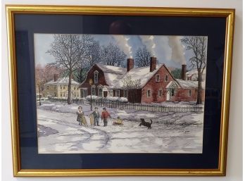 Diana Wythe Tyler Hand Signed Limited Edition Lithograph 'Tyley House'