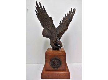 Beautiful Large Vintage National Rifle Association Bronze American Eagle