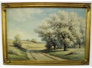 Listed American Artist Howard Atkinson Realist Landscape Oil Painting