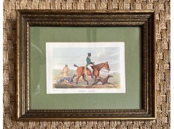 Framed Hunting Print Titled 'Coursing, Going Home'
