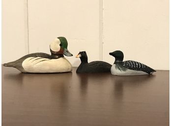 Three Signed Collectible Ducks