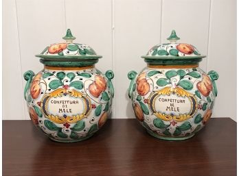 Pair Of Jars Made In Italy