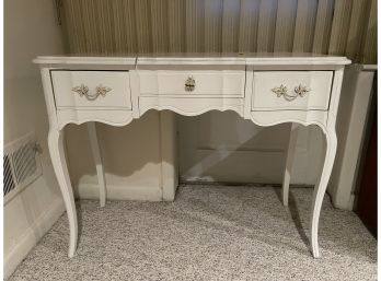 Vintage French Provincial Style 2- Drawer Vanity W Lift Top Beveled Mirror