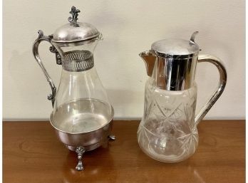 Vintage Coffee/ Tea Glass Carafe Pitchers