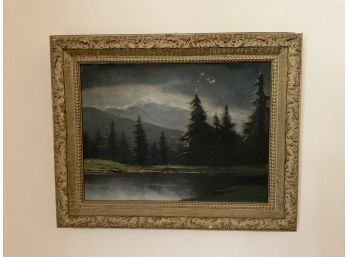 Vintage Painting Illegibly Signed Lower Left