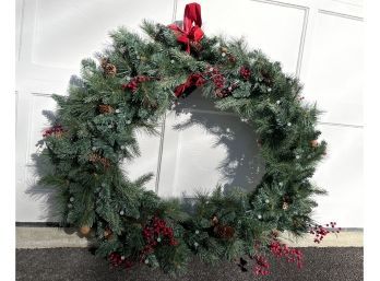 Large Pre- Lit Christmas Wreath- Battery Powered