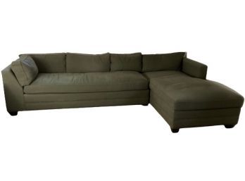 Carlyle Custom Convertibles 2- Piece Sectional In Hunter Green