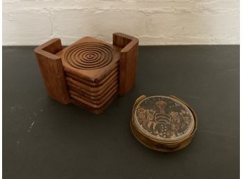 Two Vintage Coaster Sets