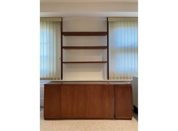 Mid- Century Custom Built/ Custom Designed Lift Top Storage Cabinet W Shelves