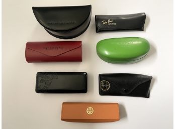 Collection Of Designer Protective Eyeglass Cases Including Valentino, Versace, Marc Jacobs & More