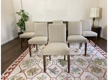 Set Of 6 Room&Board Peyton Dining Chairs In Oatmeal ( Retail $349 Each )