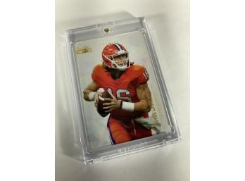 Trevor Lawrence RC 2021 Wild Card Matte White - Premier Gold