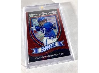 Vladimir Guerrero Jr. 2021 Panini Chronicles Crusade Red Wave Prizm SP /199