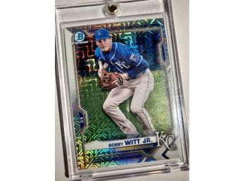 Bobby Witt Jr. RC 2021 Bowman Chrome Megabox Mojo Refractor