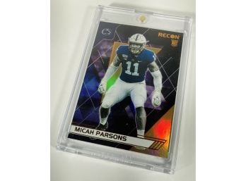 Micah Parsons RC 2021 Panini Chronicles RECON Draft Picks Orange Parallel