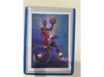 1990 NBA Hoops Michael Jordan Checklist Card #358