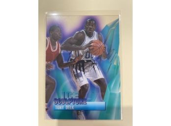 1996-97 Collectors Edge Ice Sculpture Tony Delk Card #10    VERY RARE CARD