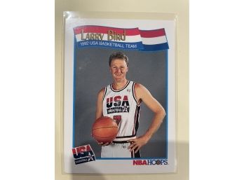 1991 NBA Hoops 1992 USA Basketball Team Larry Bird Card #576