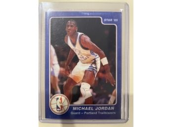 1985 Star Michael Jordan Trailblazers Misprint  Card #3