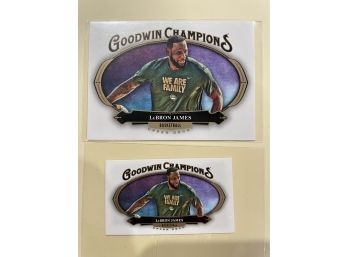 2020 Upper Deck Goodwin Champions LeBron James Card #100  2 Card Lot