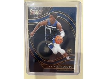 2020-21 Panini Select Courtside Level Anthony Edwards Rookie Card #300