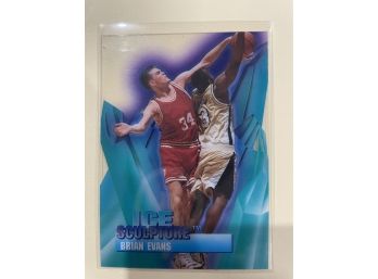 1996-97 Collectors Edge Ice Sculpture Brian Evans Card #11    VERY RARE CARD