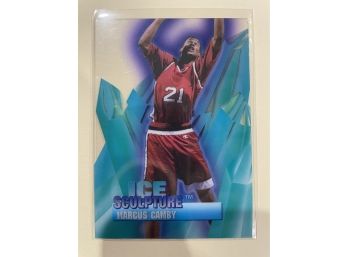 1996-97 Collectors Edge Ice Sculpture Marcus Camby Card #7    VERY RARE CARD