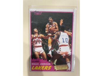 1981 Topps Magic Johnson Card #21