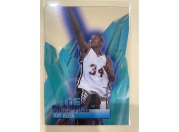 1996-97 Collectors Edge Ice Sculpture Ray Allen Card #2    VERY RARE CARD