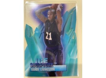 1996-97 Collectors Edge Ice Sculpture Randy Livingston Card #24    VERY RARE CARD