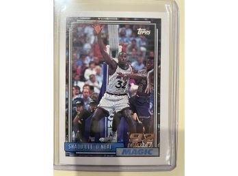 1993 Topps 1992 #1 Draft Pick Shaquille O'neal Card #362