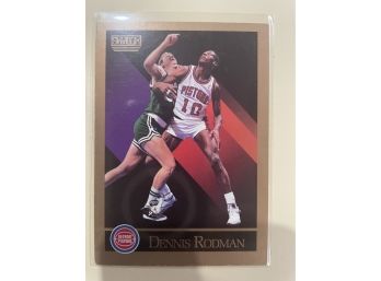 1990 Skybox Dennis Rodman Card #91