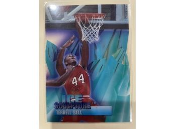 1996-97 Collectors Edge Ice Sculpture Terrell Bell Card #4    VERY RARE CARD