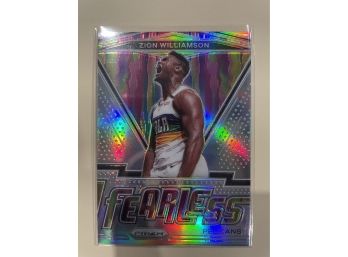 2020-21 Panini Prizm Zion Williamson Fearless PRIZM Card #7