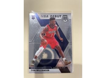 2019-20 Panini Mosaic Zion Williamson NBA Debut Rookie Card #269