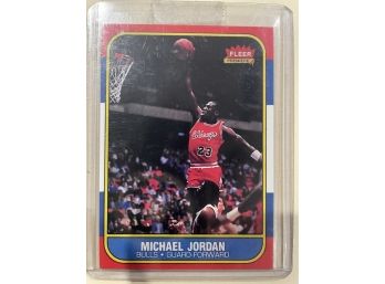 1986 Fleer Michael Jordan Rookie Card #57 Of 132    THIS IS A REPRINT CARD