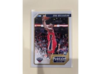 2019-20 Panini Chronicles Threads Zion Williamson Rookie Card #78