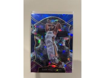 2021 Panini Select Zion Williamson Concourse Level  CRACKED ICE PRIZM Card #1