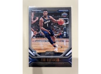 2019-20 Panini Chronicles Playbook Zion Williamson Rookie Card #169