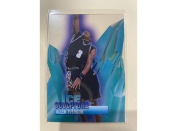 1996-97 Collectors Edge Ice Sculpture Allen Iverson Card #19    VERY RARE CARD