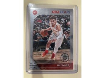 2019-20 Panini NBA Hoops Premium Stock Trae Young Card # 1