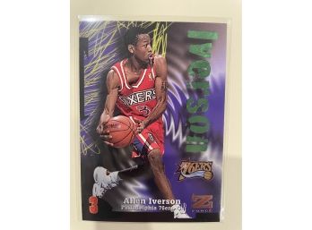 1997 Skybox Z Force Allen Iverson Card #100