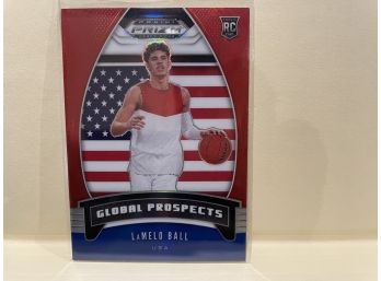 2020 Panini Prizm Lamelo Ball Red Parallel Card #98