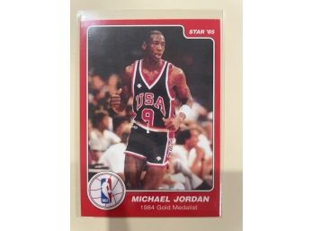 1985 Star Michael Jordan 1984 Gold Medalist Card #10