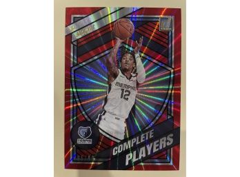 2020-21 Panini Donruss Ja Morant Complete Players Red  Laser 95/99 Card #17