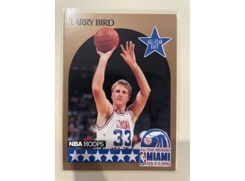 1990 NBA Hoops All Star East Larry Bird Card #2