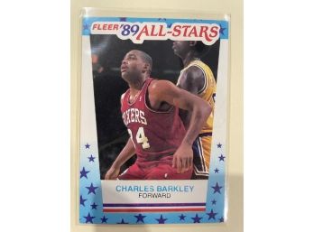 1989 Fleer All Stars Charles Barkley Sticker Card #4