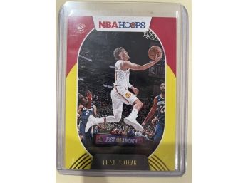 2020-21 Panini NBA Hoops Trae Young Yellow Parallel Card # 46